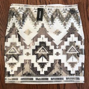 Express Sequin Skirt